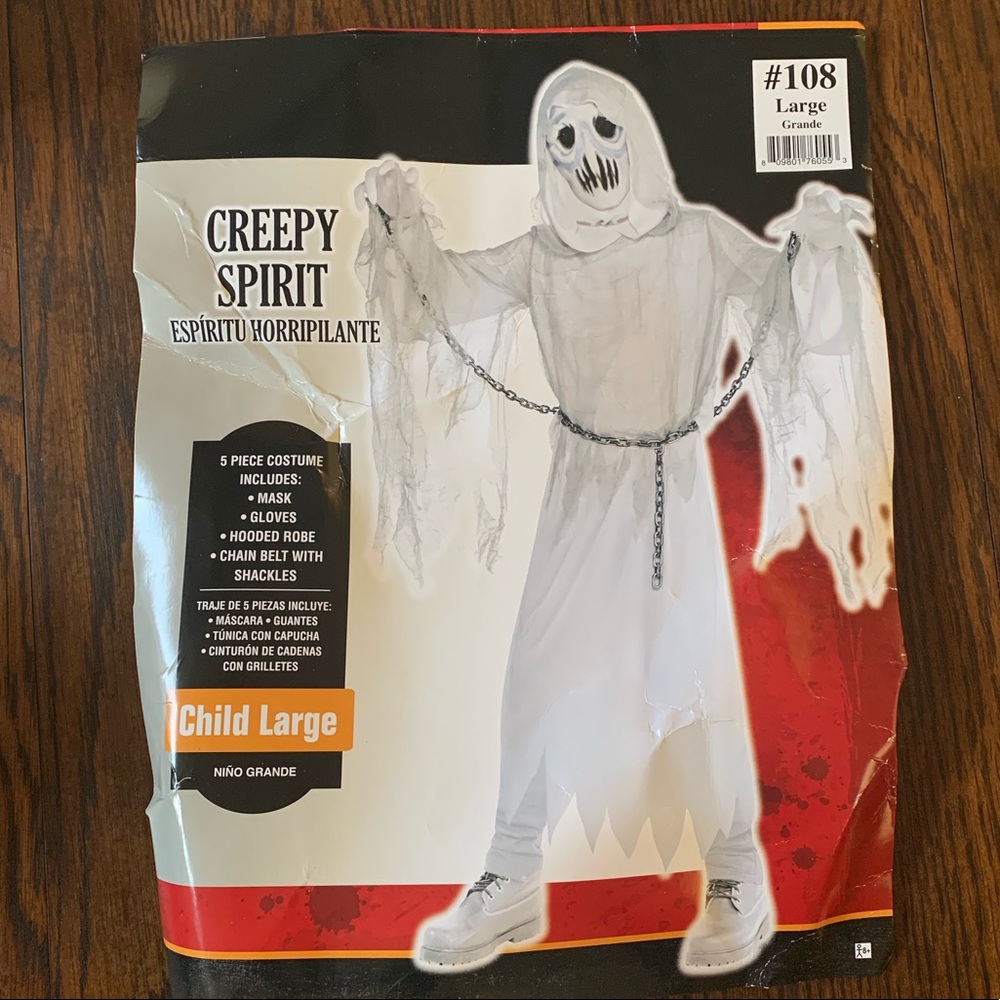 Creepy Spirit Costume Child Large